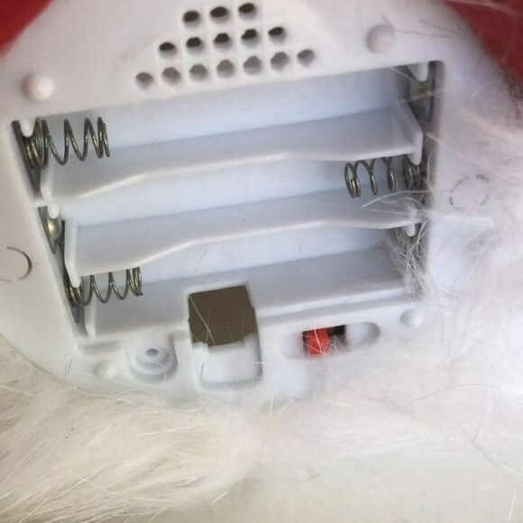 NIB Valentines Day Light Up Gnome Plush Red Sequin Hat Striped Arms - Picture 5 of 6